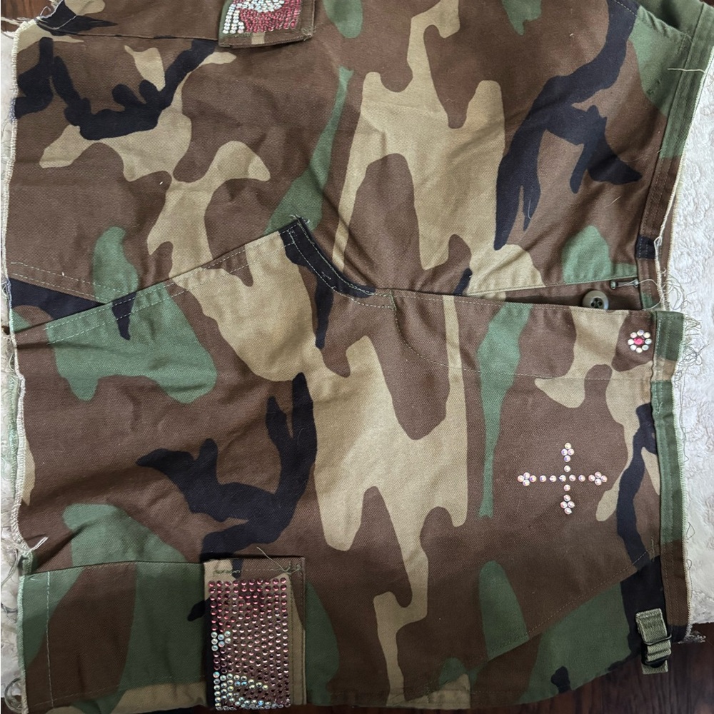 Camouflage Cargo Skirt